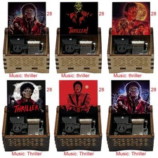 Michael Jackson Thriller Video song Wooden Music Box Musical Memorabilia