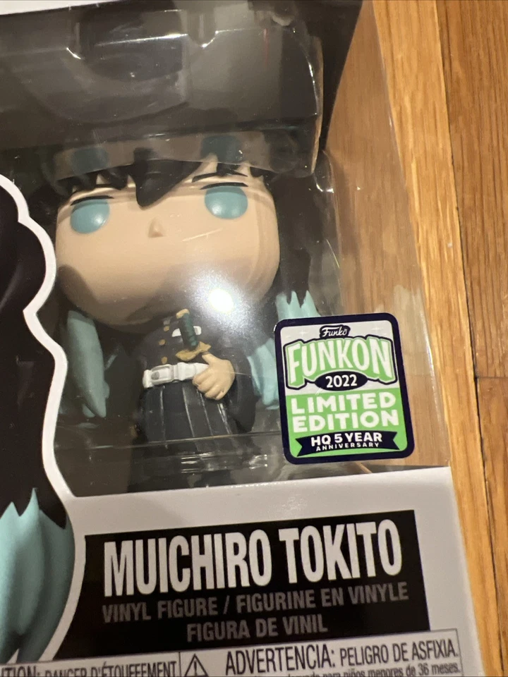 Funko Pop Demon Slayer Muichiro Tokito 1193 Funkon 2022 CON 5Y HQ PEGATINA Foto 4 de 4