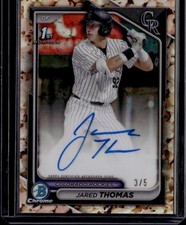 2024 Bowman Draft - Jared Thomas Popcorn Refractor Auto #CPA-JTH /5 (AU)(RC)