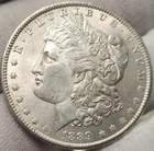 1889 P Morgan Silver Dollar, AU, 90% Silver US Coin, Morg-8943p