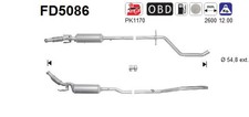 AS DPF Rußpartikelfilter Dieselpartikelfilter FD5086 Cordierit für PEUGEOT 508 1