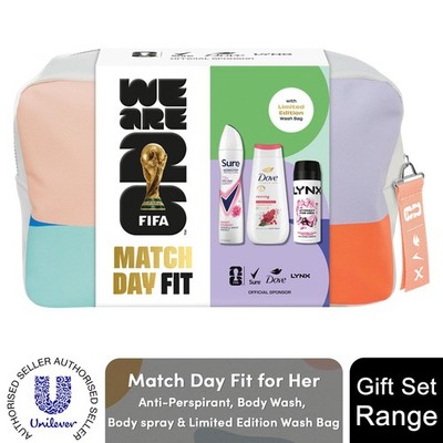 FIFA Match Day Fit Geschenkset für Sie mit Body Wash Body Spray und Kulturbeutel