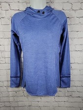 Marmot Blue Hooded Long Sleeve Lightweight Hiking Shirt Size Small