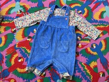 NWOT Mini Boden Baby Boden Floral Tee Overalls Set, Size 6-9M