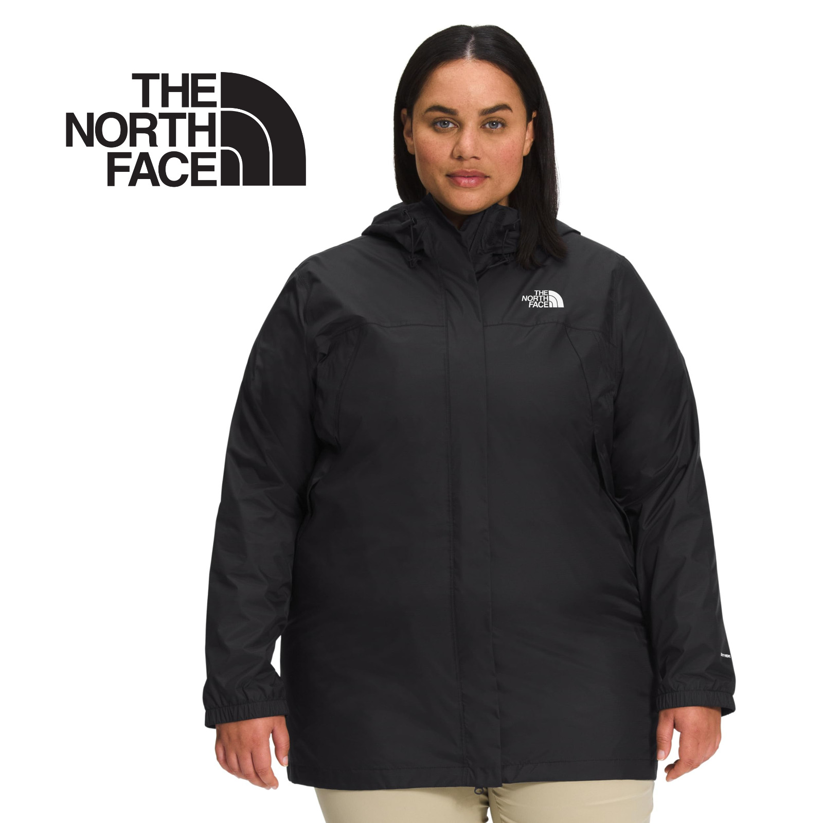 NWT - The North Face Women’s Plus Gatekeeper Hooded Jacket - Black • Size 1X