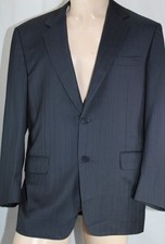 Canali Blazer Mens 42R Black Herringbone Pepi Bertini Pure Wool Italy 2 Button