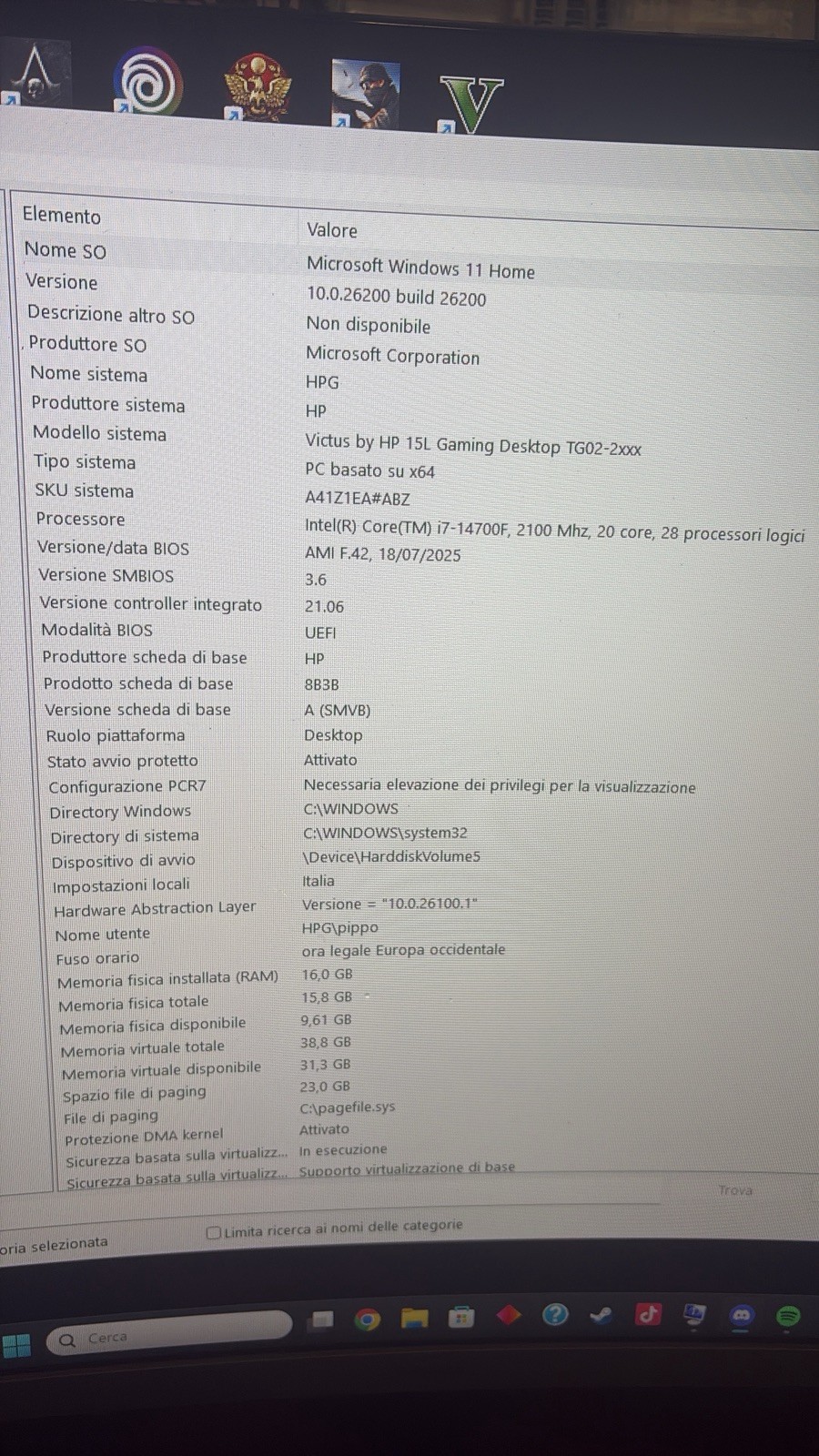 Pc Gaming Hp Victus 15L rtx 4060