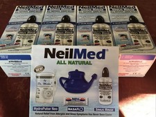 Multi pack Of 4 X NeilMed sinus rinse Kits All Natural Sinus Relief