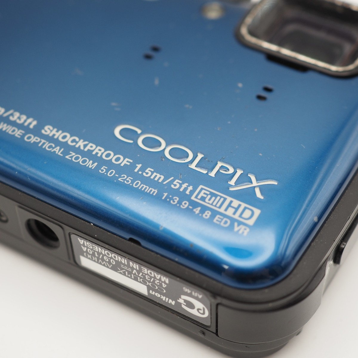 EXC+5] Nikon COOLPIX AW100 Blue Digital Camera Waterproof w