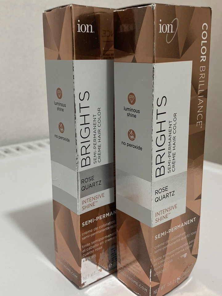 Color de cabello crema cuarzo rosa semipermanente Brillos color brillo color ion Foto 2 de 4