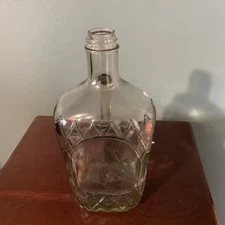 Upcycled Crown Royal Bottle 32oz Bar Decor w/o lid