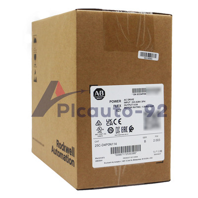 New Allen Bradley 25C-D4P0N114 PowerFlex 527 1.5kW / 2Hp AC Drive Open Type