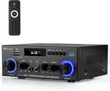 tereo Audio HiFi Amplifier, 800W Bluetooth Amplifier 5.0, 2 Channels 12V/230V, L