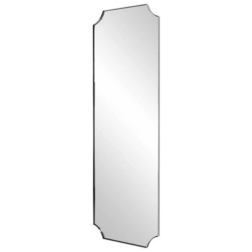 Uttermost Lennox Transitional Metal MDF and Glass Tall Mirror in Nickel/Silver - Picture 3 of 6