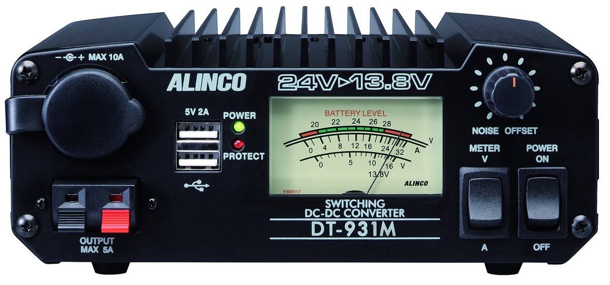 その他 ALINCO DC/DC CONVERTER Alinco DT-931M DC-DC Converter Switching Type 30A Class Max 32A