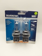 Sylvania Silverstar 9007 Auto Halogen Whiterheadlight Set Of 2 Bulbs New D2