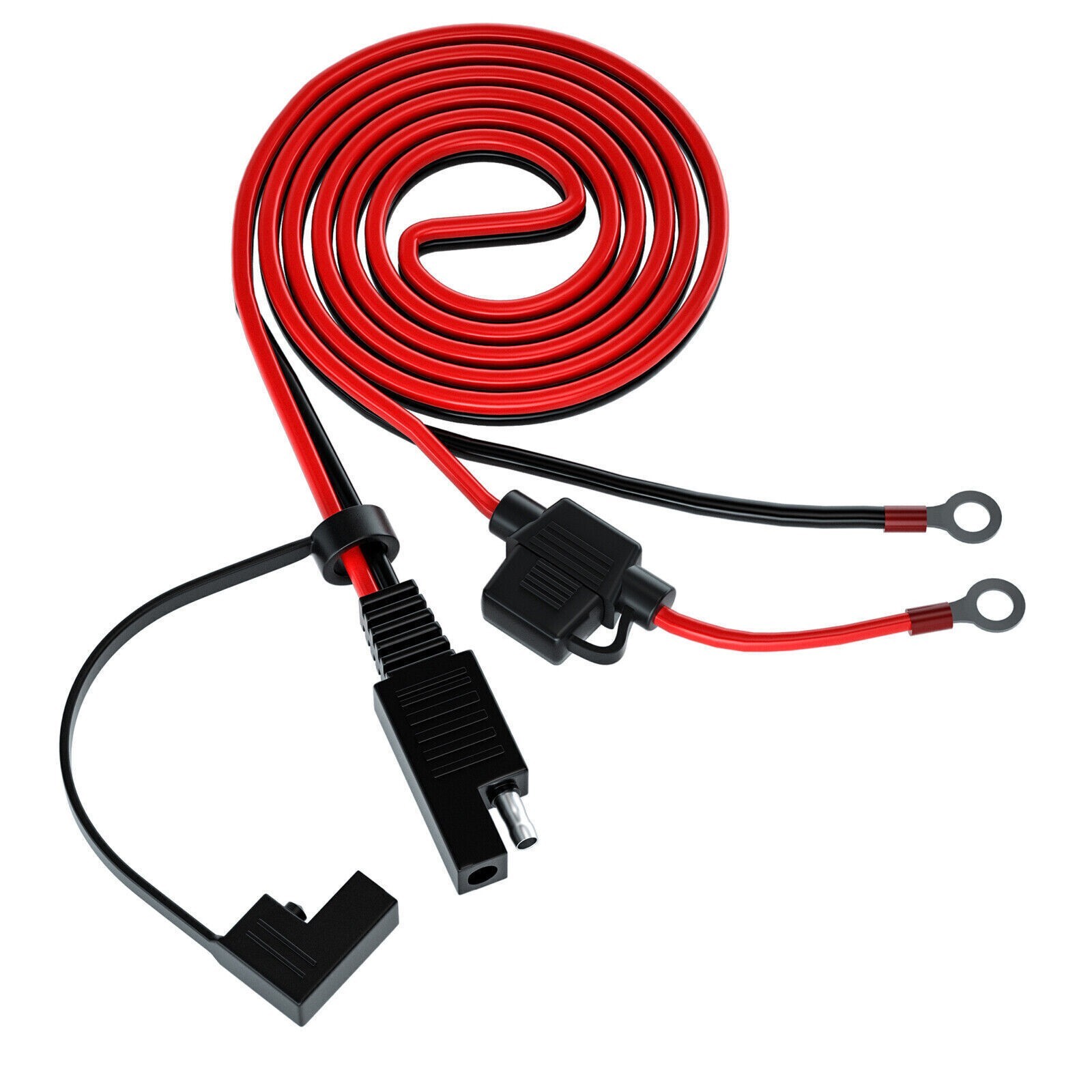 Connecter Extension Cable Solar Panel Battery Ring Connector 1.4M SAE to O Ring