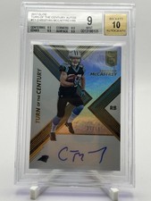 Panini Donruss Elite Turn of the Century Auto Christian McCaffrey #TC-11 RC /99…