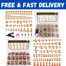 136 Pcs Brass Dot Air Line Fittings Kit Push Lock Dot Air Fittings Push To Conne