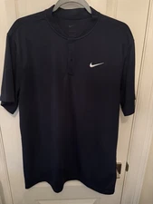 [Large] Men’s Nike Court Dri-Fit Tennis Blade Polo DJ4167-451, Obsidian Navy
