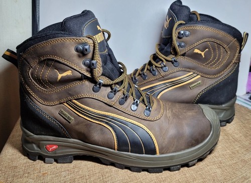 Puma Safety Boots Work Shoes Mens Sierra Nevada Leather Composite Cap Size Uk 11 - Picture 1 of 5