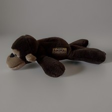 Disney World Animal Kingdom Plush Monkey 15  Toy Stuffed Brown Laying Down