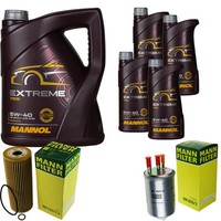 Mann Inspektionspaket 9L Mannol Extreme 5W-40 FüR Ssangyong Rexton 2.7 Xdi Kyron