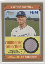2023 Topps Heritage Clubhouse Collection Relics Gold 77/99 Freddie Freeman qf8