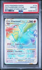 PSA 10 GEM MINT - Charizard VSTAR 174/172 -  Brilliant Stars