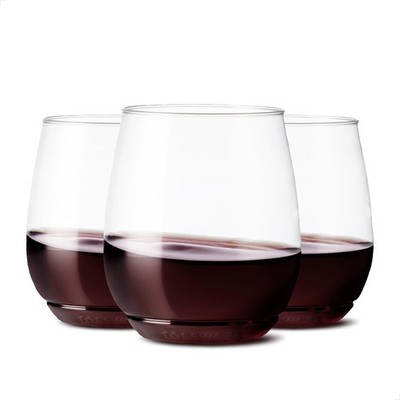 Unbreakable & Crystal Clear Plastic Wine Glasses, Recyclable, POP Vino