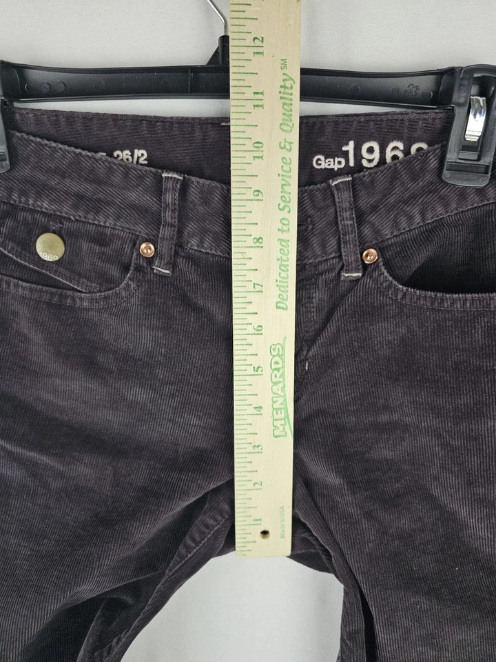 GAP 2000s 1969 Sexy Bota 26/2 Pana Burdeos Pantalones Para Mujer 28x31 Foto 4 de 4