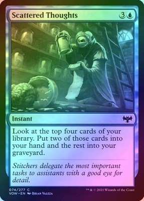 Scattered Thoughts Foil (074) Innistrad: Crimson Vow VOW MTG Magic
