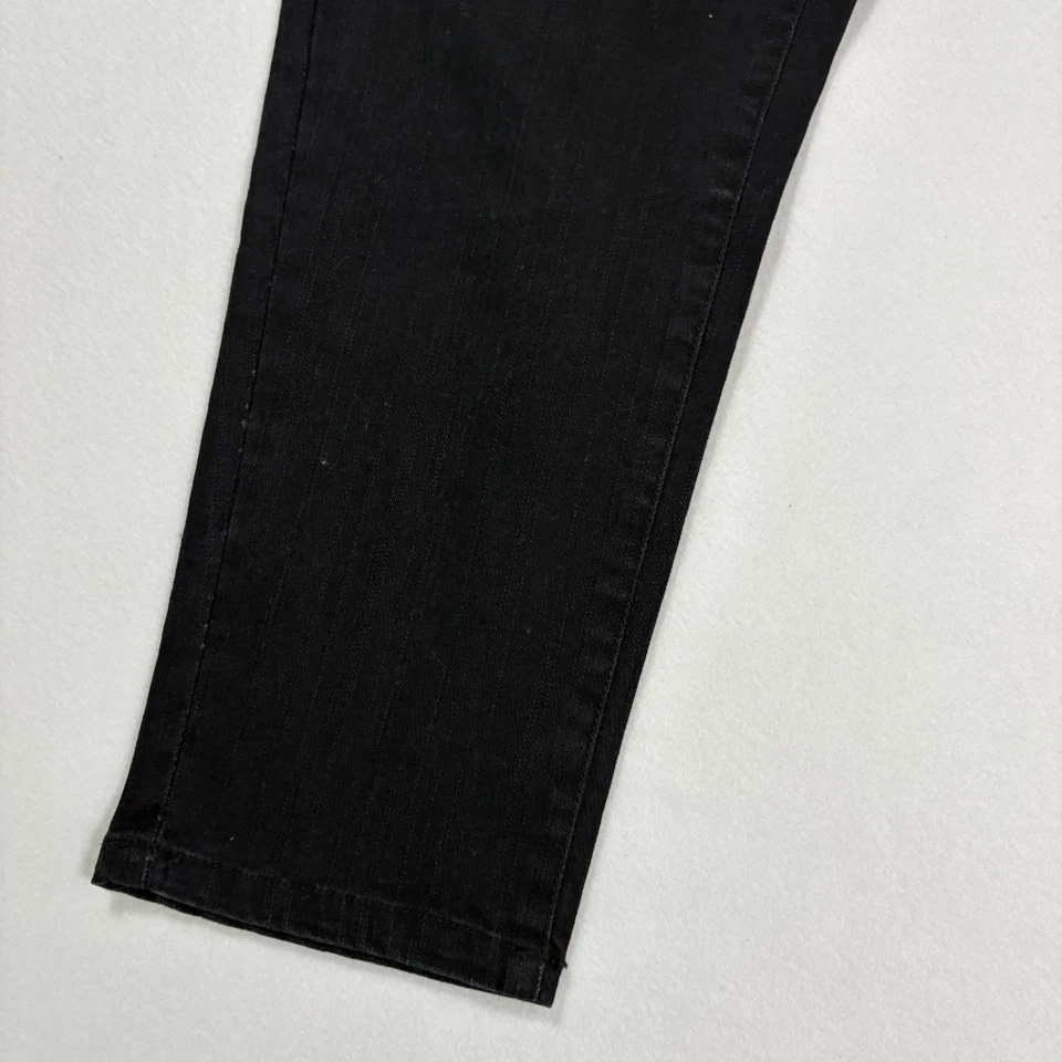 Pantalones de mezclilla Abbey Dawn para mujer talla 13 ajustados negros punk rock emo gótico Foto 2 de 4