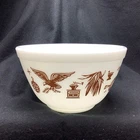 Vintage PYREX Milk Glass Early American 1 1/2pt Small Mixing Bowl #401