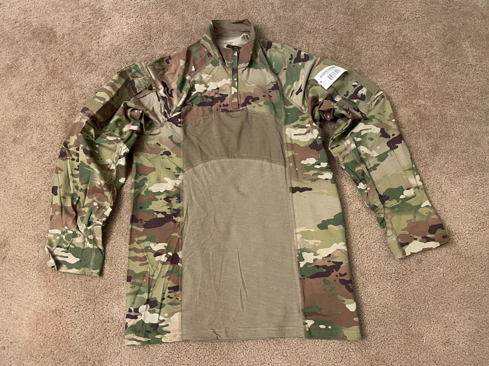 Advanced Combat Shirt 1/4 Zip OCP Camo XL New