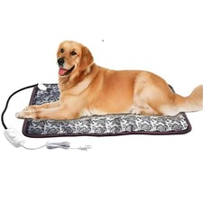 Heated Dog Bed Large Dog Heating Pad,Outdoor Doghouse Indoor Bed,Always On Hi...