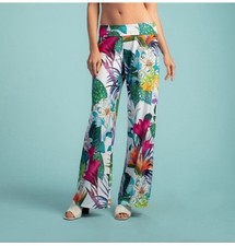 NWT Sz Medium M Trina Turk Amazonia Floral Swim Cover Pants