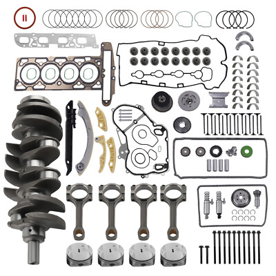 #ad 2.4L Engine Rebuild Overhaul Kit Crankshaft Rods Timing For Chevrolet Buick GMC $385.99