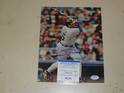 CECIL FIELDER Autograph Auto 8x10 Detroit Tigers Gray Photograph Photo ...