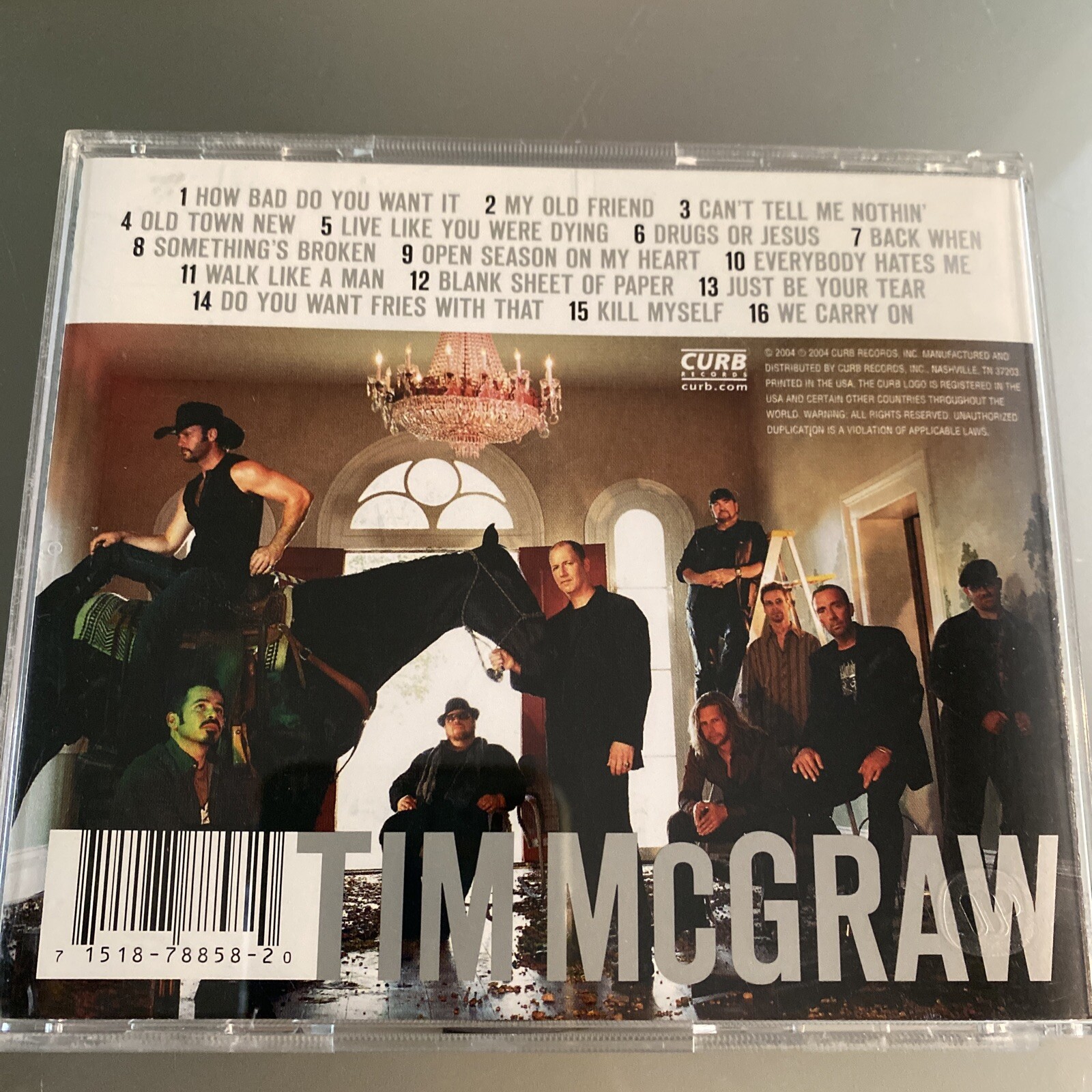 Tim McGraw 8 LOT: NEW Rest of Life, Greatest Hits I & II, Emotional Traffic VG