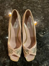 Prada Lizard Skin Shoes Pumps Heels size 40 GORGEOUS.