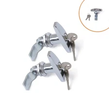 T Shaped Handle Truck Trailer Tool Box Lock With Key Chrome Door Lock Latch