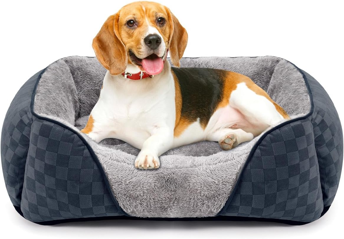 Extra Large Dog Bed Grey, Large Dog Sofa Bed Machine Washable, XL Dog