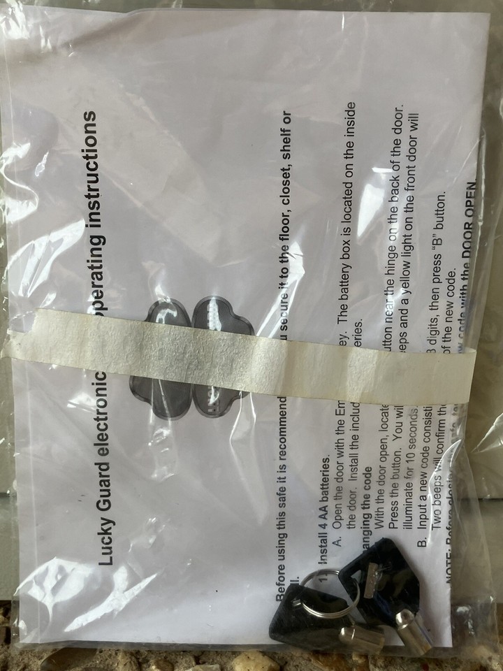 Lucky Guard Electronic Wall/Floor Safe With Mounting Hardware