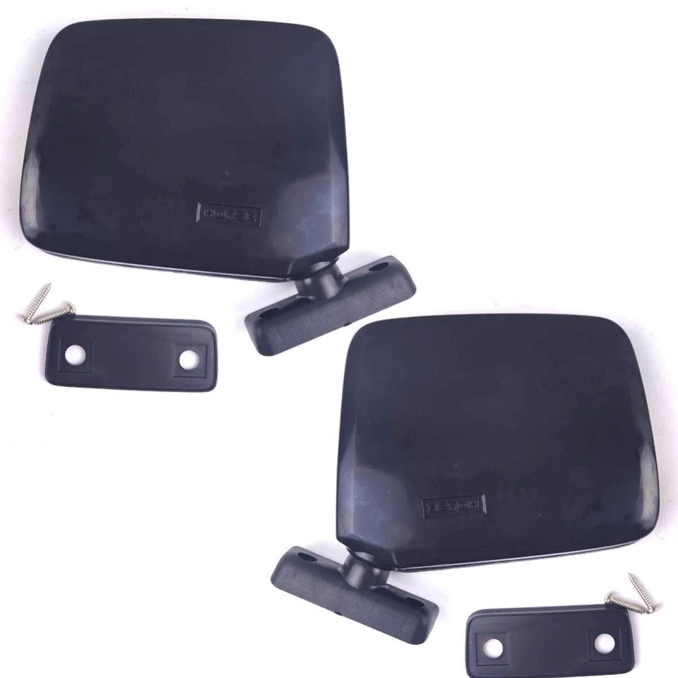 Side Door Mirror Black Pair For 1980-1986 Nissan Datsun 720 SD23 Pickup Foto 4 de 4