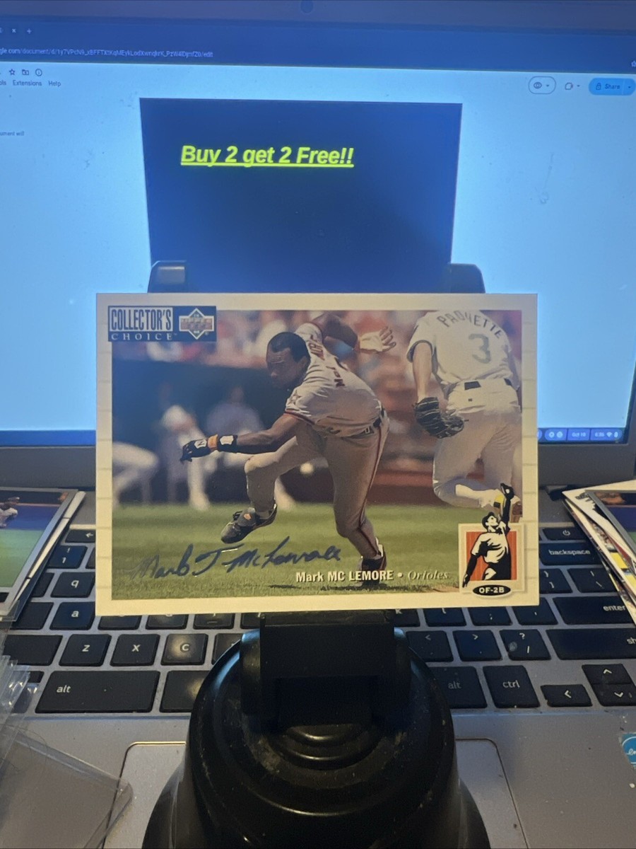 1994 Collector's Choice Silver Signature #198 Mark McLemore