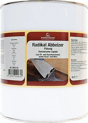 BORMA PROFI Abbeizer Entlacker Lackentferner Abbeizmittel Möbel Holz 4 L Flüssig