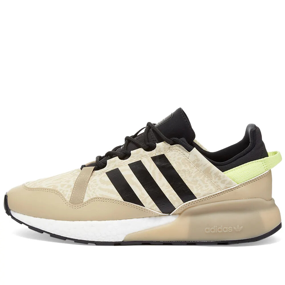 ADIDAS ZX 2K BOOST PURE: SAVANNAH CORE BLACK: GW3515: UK