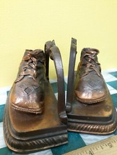 Bronzed Baby Shoes Bookends Vintage Metal Baby Shoe Book End Set