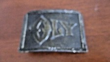 LEWIS BUCKLE CO. 3" X 2.25" OLY Metal BELT BUCKLE